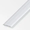 Jonction 37x2,5 mm aluminium argent adhésif 1m