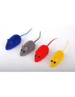 Jouet chat 2 souris feutre avec organe sonore ANKA