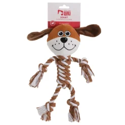 Jouet peluche et corde chien 32 cm