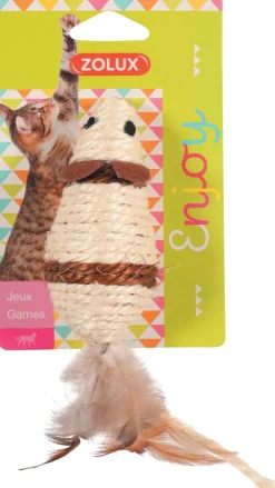 Jouet pour chat souris sisal - Vendu à l'unité