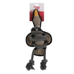Jouet textile et corde canard 43 cm - Vendu à l'unité