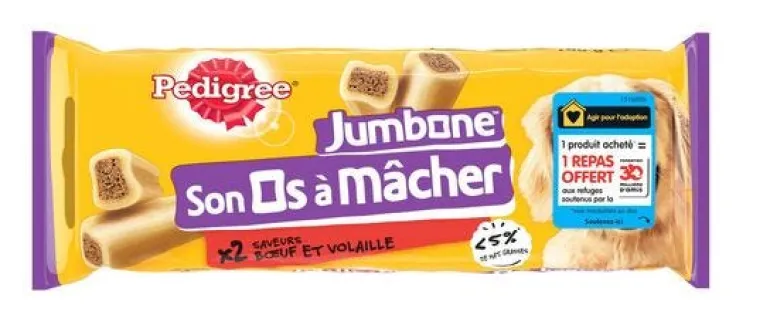 Jumbone pour chien moyen au poulet/bœuf 180g (x2)