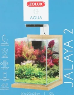 Kit aquarium Jalaya 10L - chêne clair ZOLUX