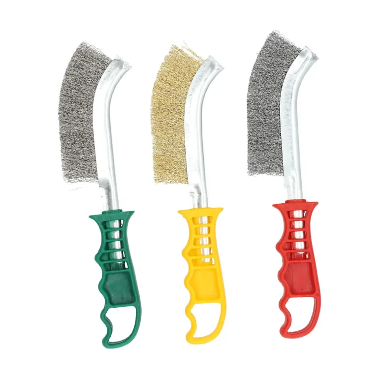 Kit 3 brosses main, manche plastique, 260x40mm NORTON