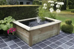Kit complet bassin Quadro Wood 475L + pompe 5000L/h