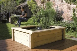 Kit complet bassin Quadro Wood 475L + pompe 5000L/h