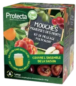 Kit de piègeage polyvalent mouches piqueuses de fruits UAB