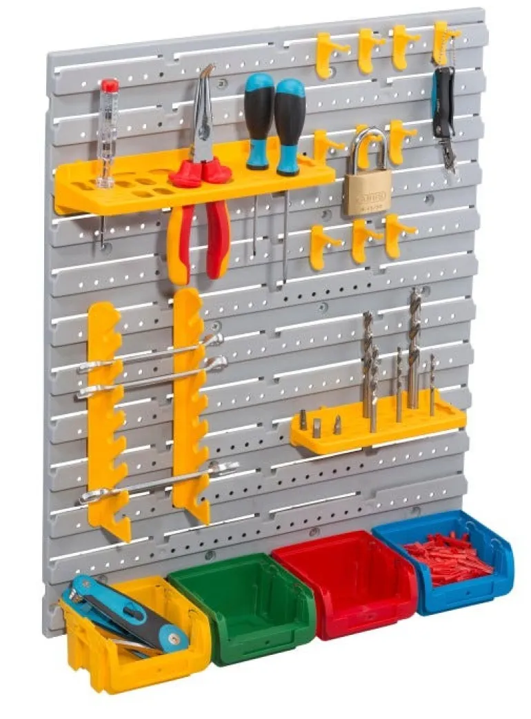 Kit de rangement à outil mural 2 panneaux
