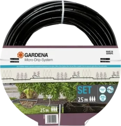Kit d'initiation tuyau à goutteurs incorporés 25m GARDENA