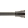 Kit extensible tube Ø20mm 1,20-2,10m avec pommeau nickel mat