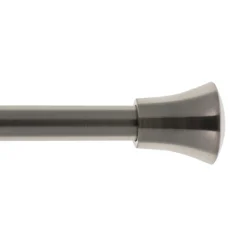 Kit extensible tube Ø20mm 1,20-2,10m avec pommeau nickel mat