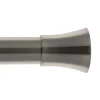 Kit extensible tube Ø28mm 1,20-2,10m avec pommeau nickel mat