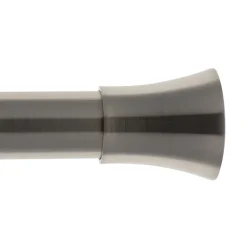 Kit extensible tube Ø28mm 1,20-2,10m avec pommeau nickel mat