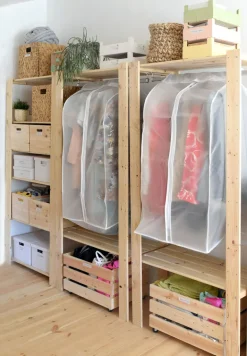 Kit penderie Evolution 76,7x43x175 cm pin massif