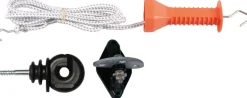 Kit poignée corde élastique avec isolateur triple ancrage