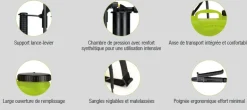 Kit pulvérisateur manuel à dos 12L + lance TERAGILE