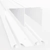 Kit rail haut et bas blanc 180cm pour porte de placard