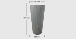 Kit réservoir Linus 2 en 1 - 220L gris