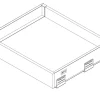 Kit tiroir gris intérieur AX 84 x 600 mm