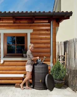 Kit Tonneau Vino 250 L Brun avec Collecteur Eco Gris