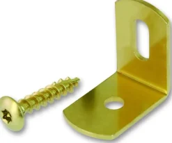Kit vis Tx + équerre 7X40 Acier zingué bichromaté
