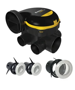 Kit VMC simple flux EasyHOME Auto Combles + 3 grilles BIP