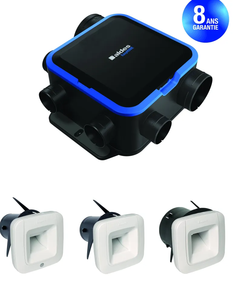 Kit VMC simple flux EasyHOME Hygro Compact Classic BDH