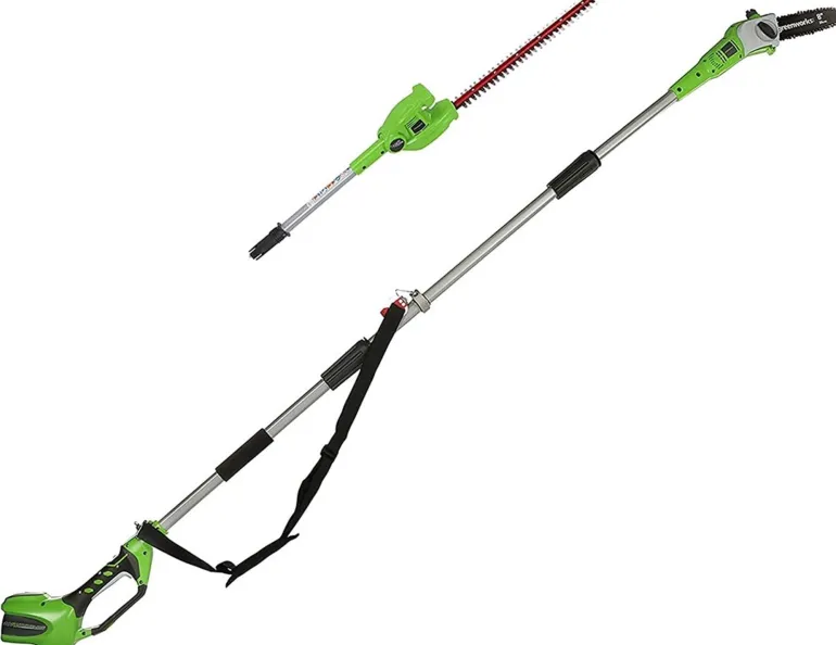 Élagueuse + taille-haie 40V sur perche (nu) GREENWORKS