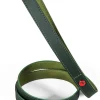 Laisse pour chien cuir classique 1m 20mm vert ZOLUX