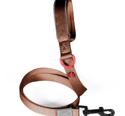 Laisse pour chien nylon premium 25mm 1,20m mocca ZOLUX