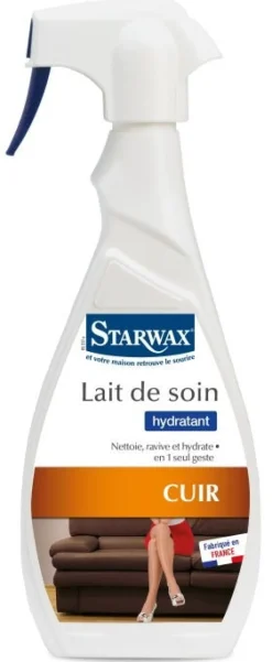Lait de soin spécial cuir pulvérisateur 500ml STARWAX