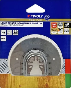 Lame de scie oscillante bi-métal 87 mm pour bois et métal