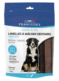 Lamelles à mâcher dentaires pour grand chien 490 g