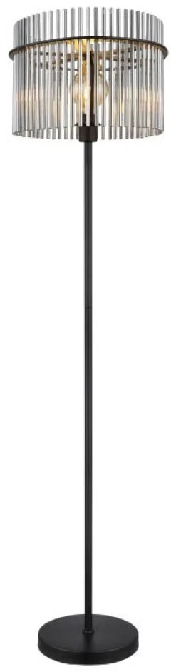 Lampadaire métal noir mat 60W E27 gorley