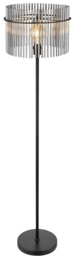 Lampadaire métal noir mat 60W E27 gorley