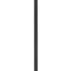 Lampadaire verre métal noir mat 25W 3E14 matt
