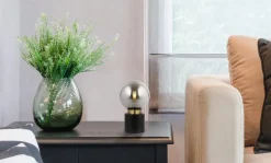 Lampe à poser laiton 25W E14 marka noir mat