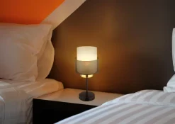 Lampe à poser laiton 60W E27 olga noir mat