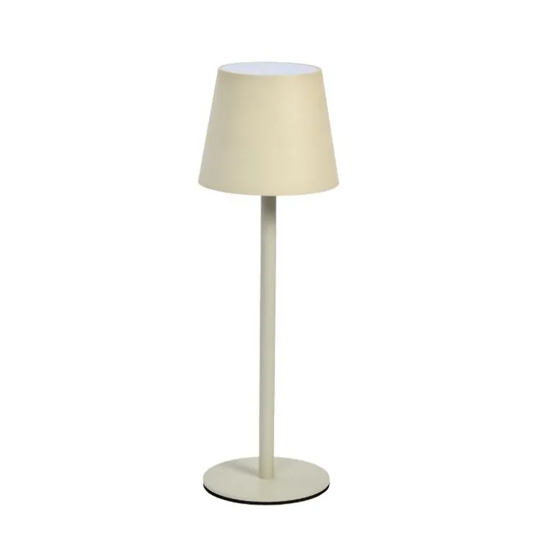 Lampe de table Turin rechargeable blanc ivoire