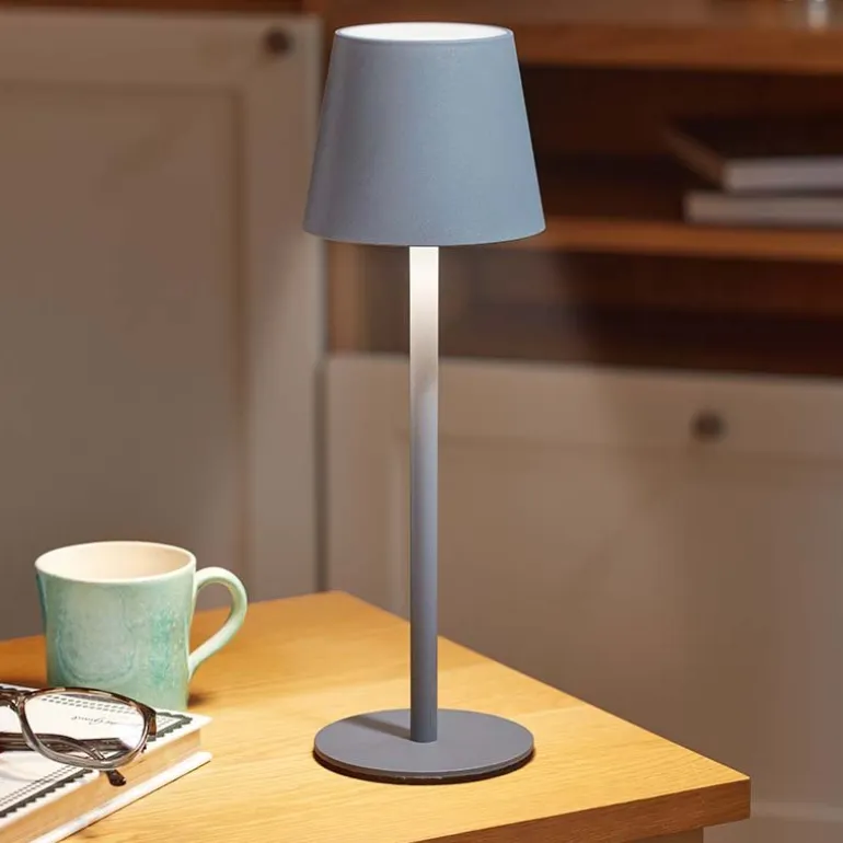 Lampe de table Turin rechargeable gris