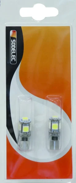 Lampe témoin LED 12V 1,5W W2,1x9,5d (x2)
