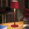 Lampe de table Turin rechargeable rouge