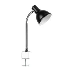 Lampe harry noir chrome H37,5cm MATHIAS