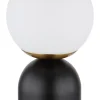 Lampe à poser laiton LED julsy noir mat