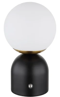 Lampe à poser laiton LED julsy noir mat