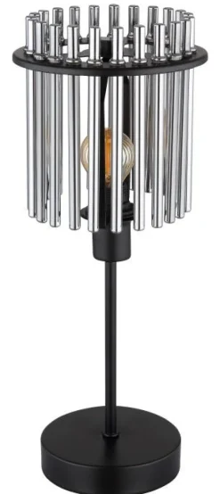 Lampe à poser métal noir mat 40W E14 gorley