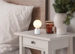 Lampe à poser 25W E14 marka blanc mat
