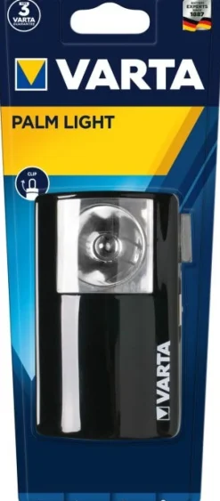 Lampe torche boîtier plat métal Palm Light VARTA