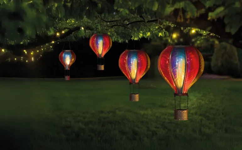 Lanterne solaire Montgolfière Rainbow mini