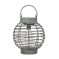 Lanterne solaire Terra Ø22 cm Gris